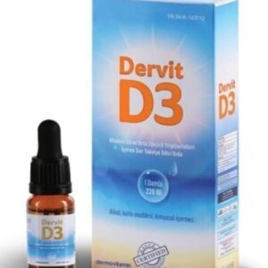 Dervit Vitamin D3 Hindistan Cevizi Yağında Damla 10 ml